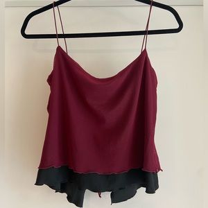 Tiger mist Marilyn burgundy top